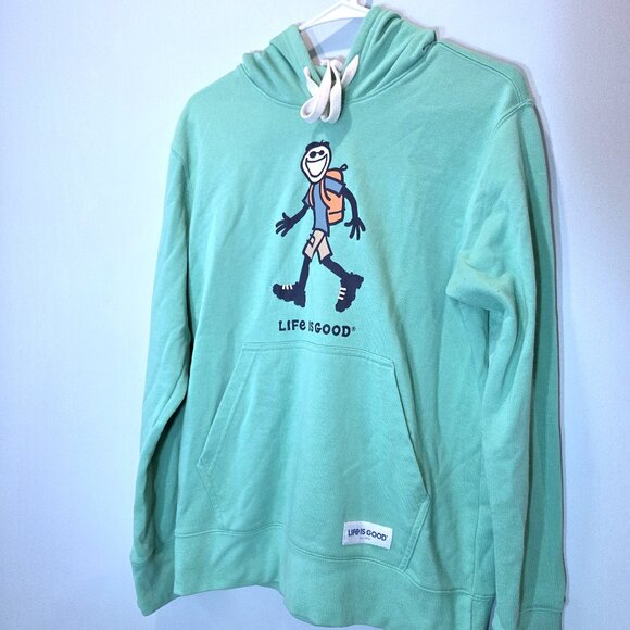 Life Is Good Tops - Life is Good Green Hoodie Sweatshirt Size S